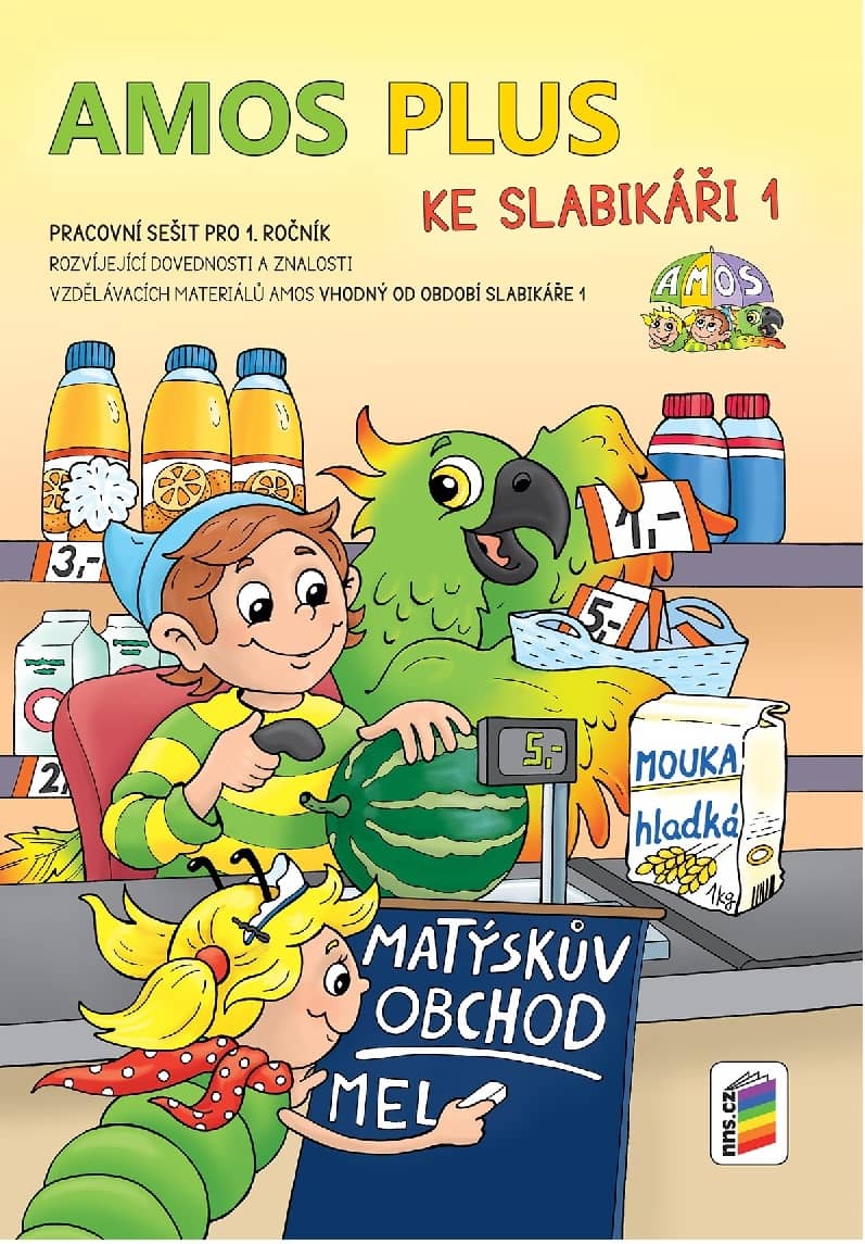 Pracovní sešit ke SLABIKÁŘI 1 - AMOS PLUS se samolepkami
