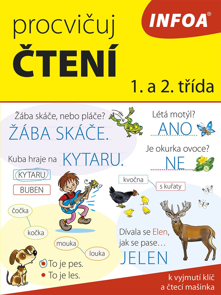 Procvičuj ČTENÍ - zábavný pracovní sešit pro 1. a 2. třídu