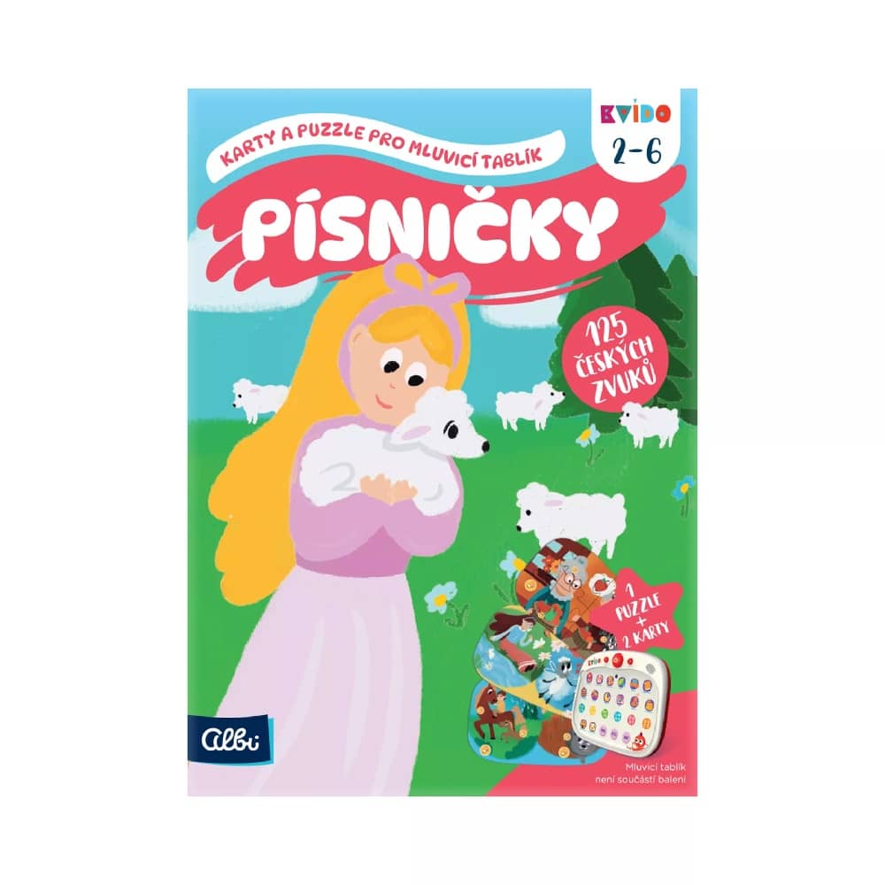 PÍSNIČKY pro Mluvicí tablík Kvído (karty a puzzle rozšiřující sada)