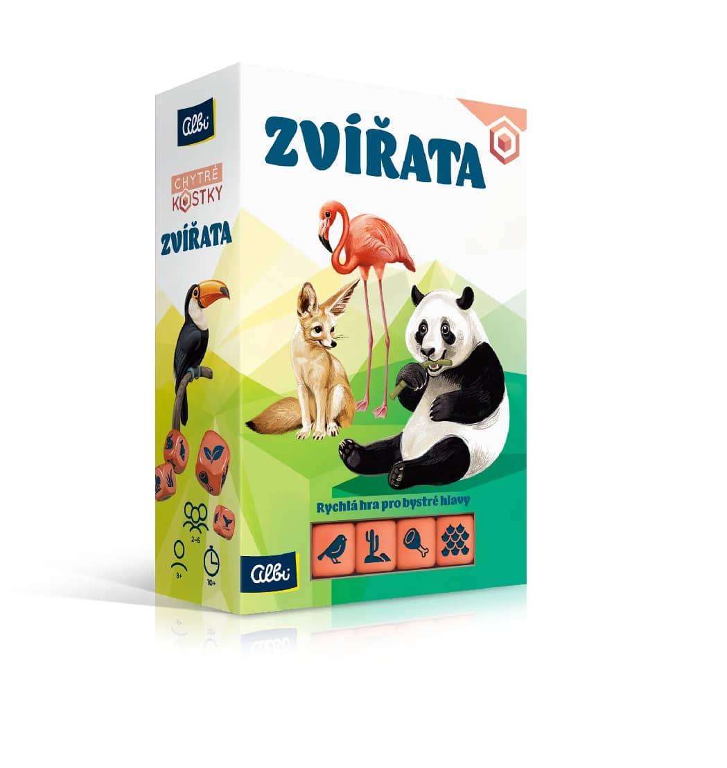 Chytré kostky ZVÍŘATA - vědomostní hra pro děti
