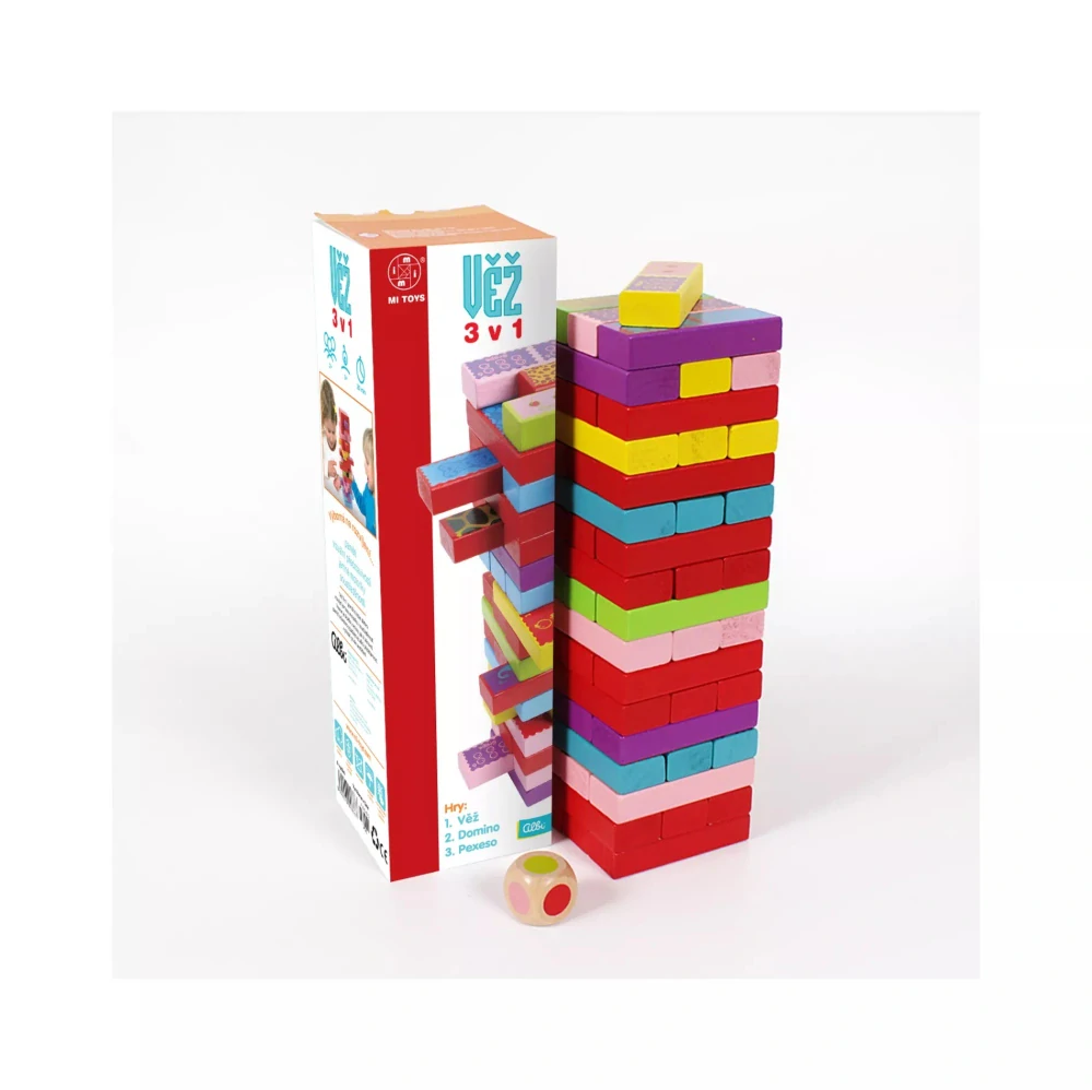 VĚŽ 3v1 - věž, pexeso, domino