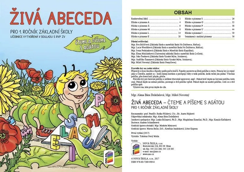 ŽIVÁ ABECEDA Čteme a píšeme s Agátou - nová řada s QR kódy