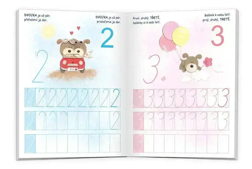 NAPIŠ ČÍSLO - zábavné učení se stíratelným sešitem