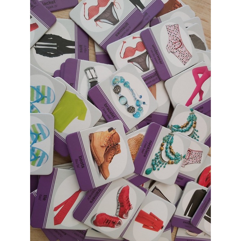 Anglické pexeso OBLEČENÍ - anglická slovíčka hrou