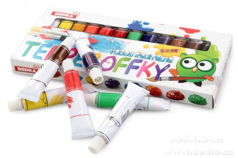 TEMPERY 12 BAREV - VODOU ŘEDITELNÉ