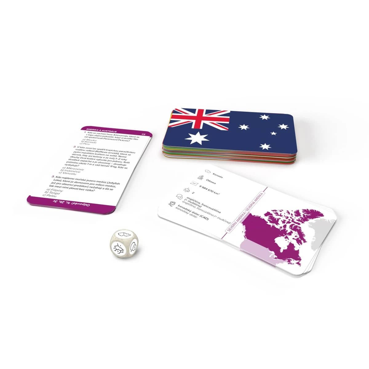 POZNEJ VLAJKY AMERIKA a AUSTRÁLIE - cestovní hra