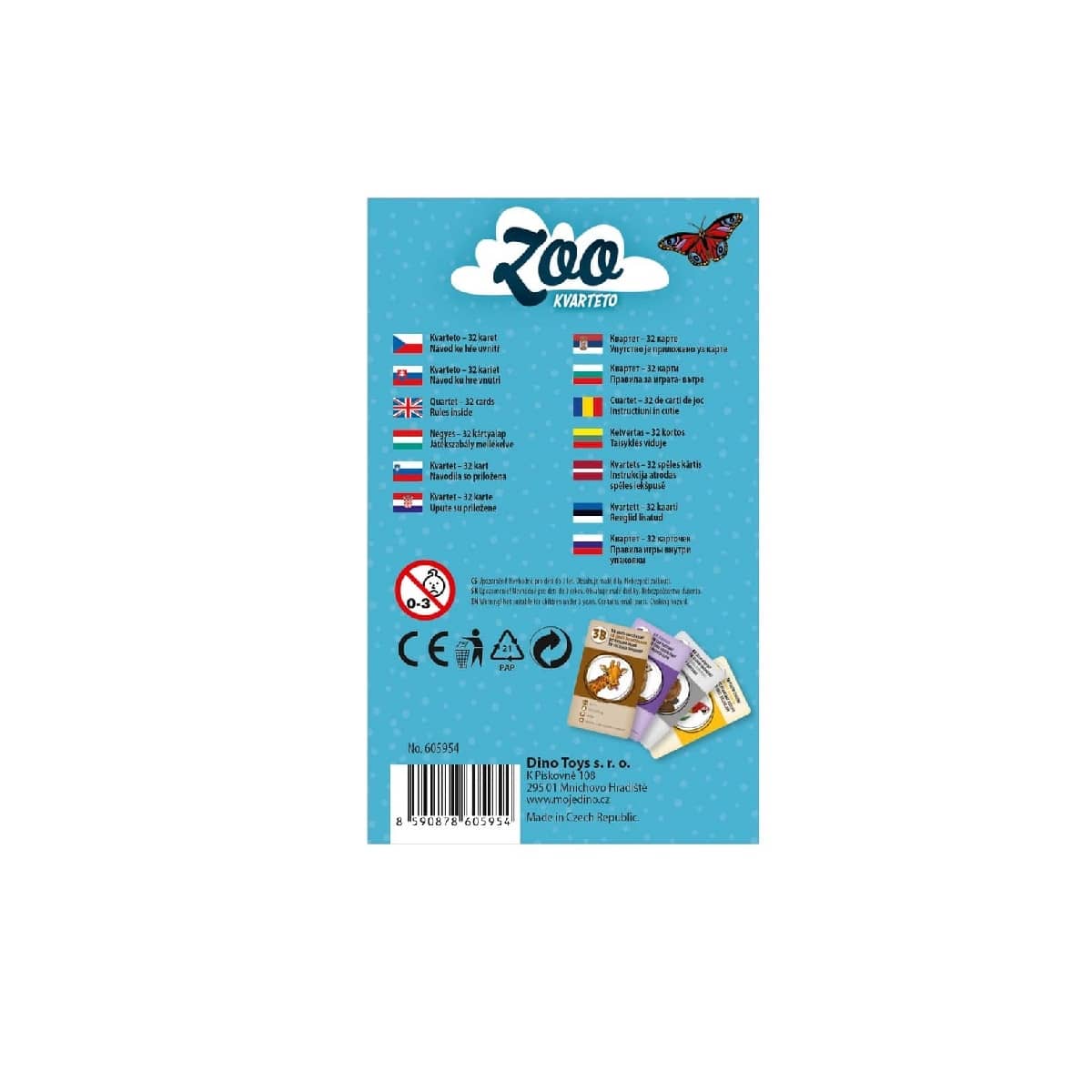 DĚTSKÉ KARTY - KVARTETO ZOO