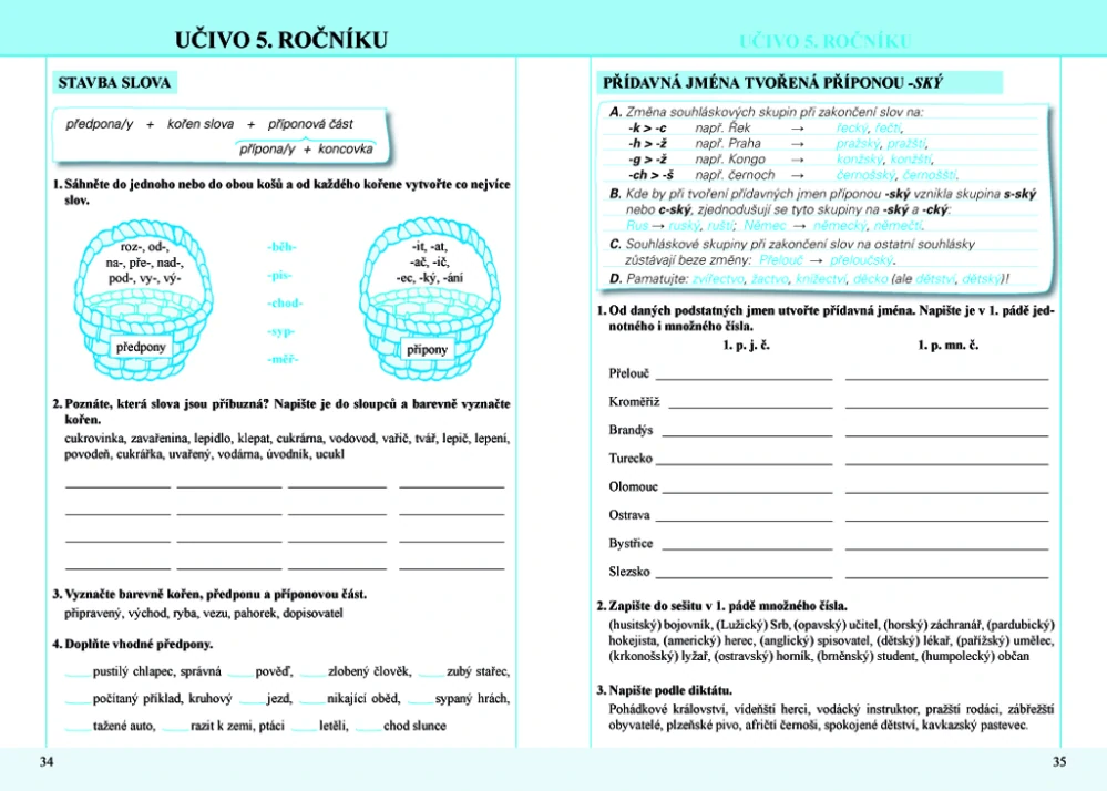 PROCVIČUJEME UČIVO ČESKÉHO JAZYKA - 3. až 5. ročník