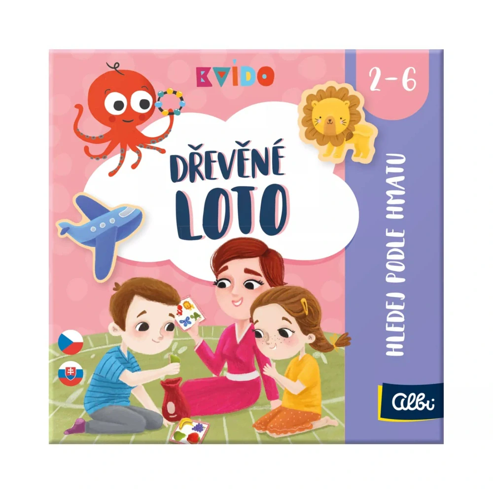 DŘEVĚNÉ LOTO KVÍDO - hledej podle hmatu