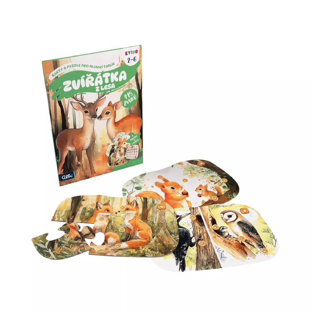ZVÍŘÁTKA pro Mluvicí tablík Kvído (karty a puzzle rozšiřující sada)