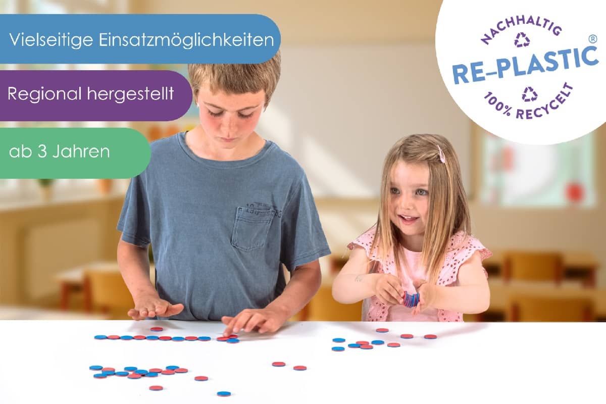 OBOUSTRANNÉ POČÍTACÍ ŽETONY pro DĚTI - 50 kusů