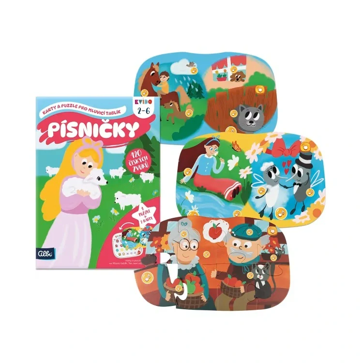 PÍSNIČKY 2 - karty a puzzle pro Mluvicí tablík 2
