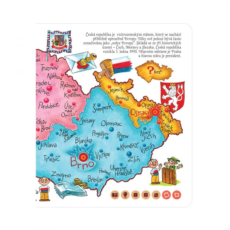 ČESKÁ REPUBLIKA - interaktivní mluvící KNIHA
