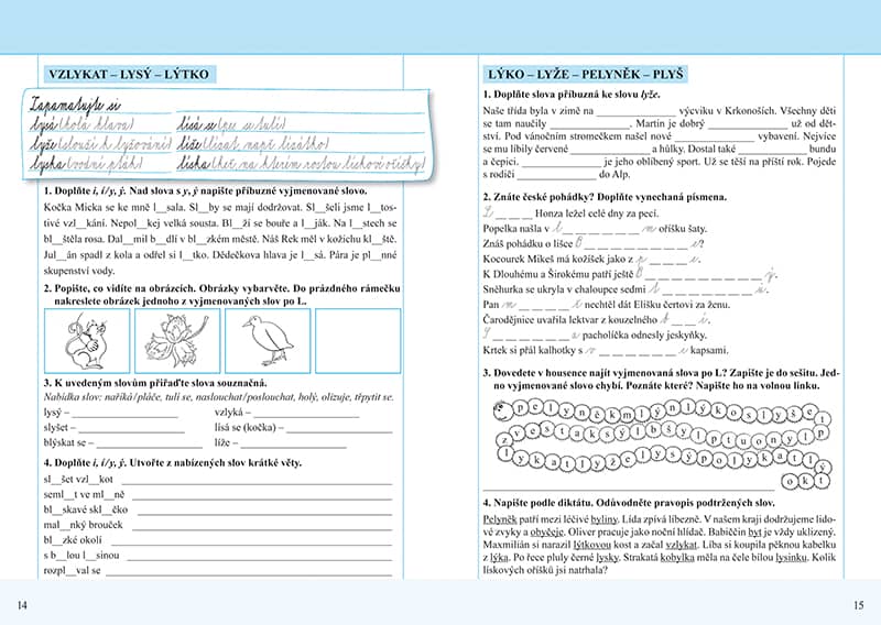 HRAVÁ VYJMENOVANÁ SLOVA - pracovní sešit pro 3. ročník