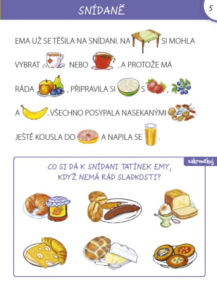 Procvičuj ČTENÍ s OBRÁZKY - zábavný pracovní sešit pro 1. až 3. třídu