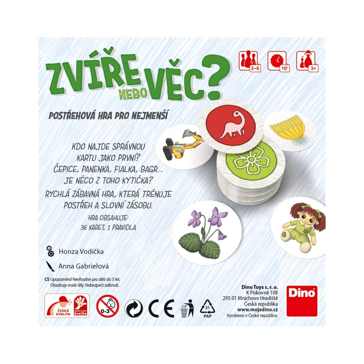 ZVÍŘE nebo VĚC - cestovní hra