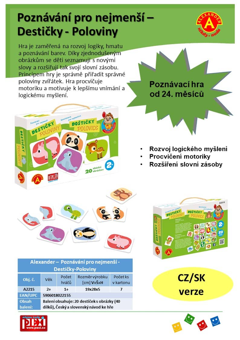 POZNÁVÁNÍ PRO NEJMENŠÍ - ZVÍŘÁTKA