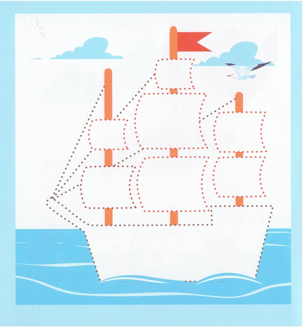 TEČKY a ČTVEREČKY s KOČIČKOU - zábavné spojovačky pro děti