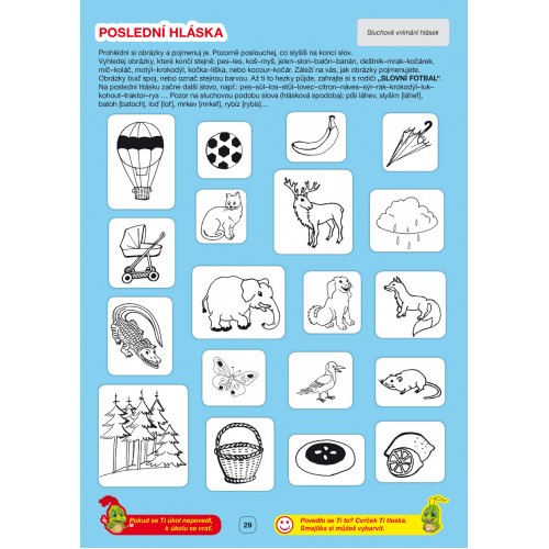 PŘEDČTENÁŘ PŘÍPRAVA na ČTENÍ - pracvoní sešit pro předškoláky (hravé úkoly)