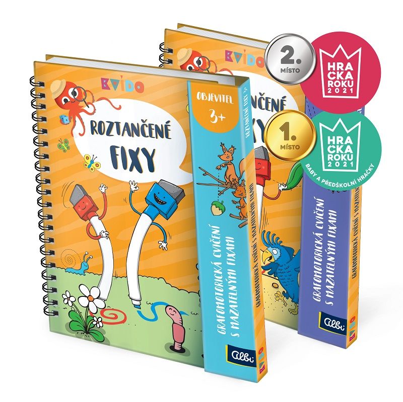 ROZTANČENÉ FIXY 4+ - stíratelný sešit A4