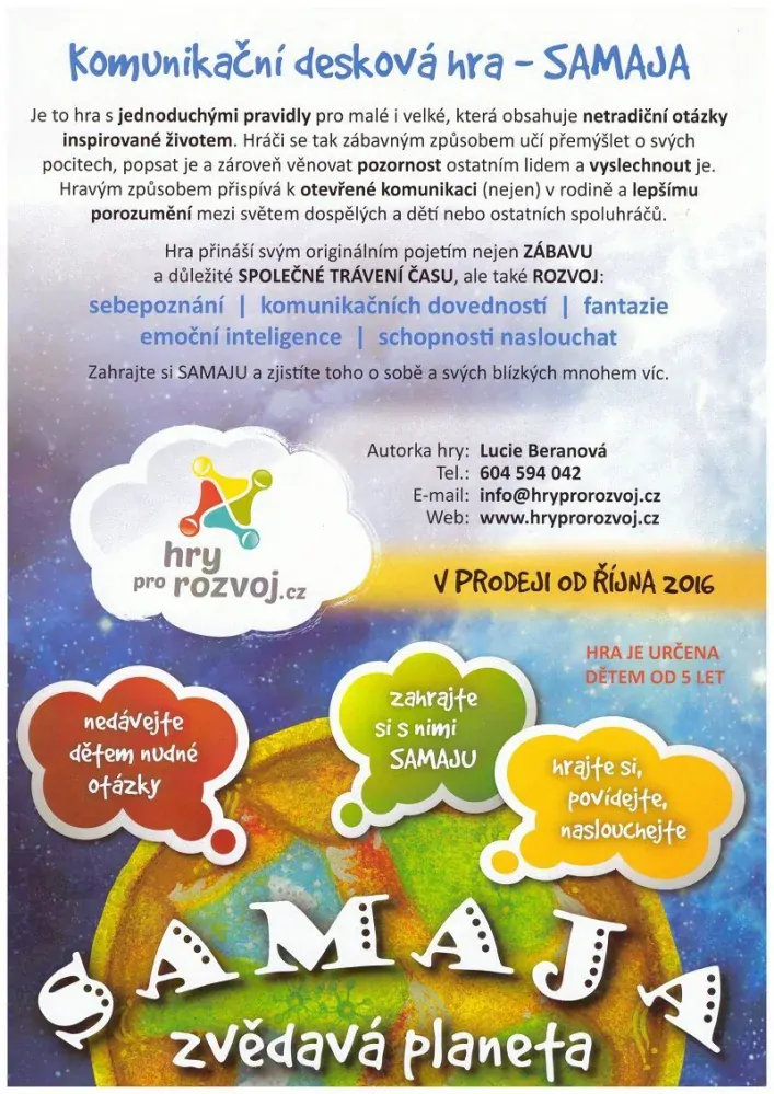 SAMAJA zvědavá planeta