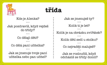 ŠKOLKA - výukové karty
