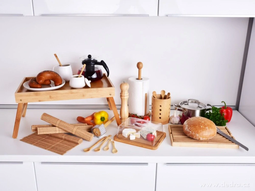 BAMBUSOVÉ PRKÉNKO s POKLOPEM - 24 × 18 cm