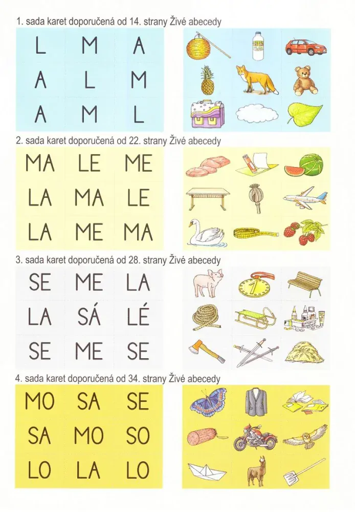 HRY se SLABIKAMI k ŽIVÉ ABECEDĚ - Čteme a píšeme s Agátou