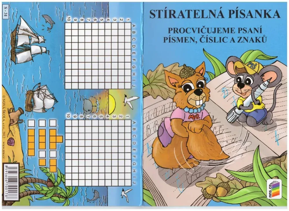 STÍRATELNÁ PÍSANKA - Procvičujeme psaní písmen, číslic a znaků