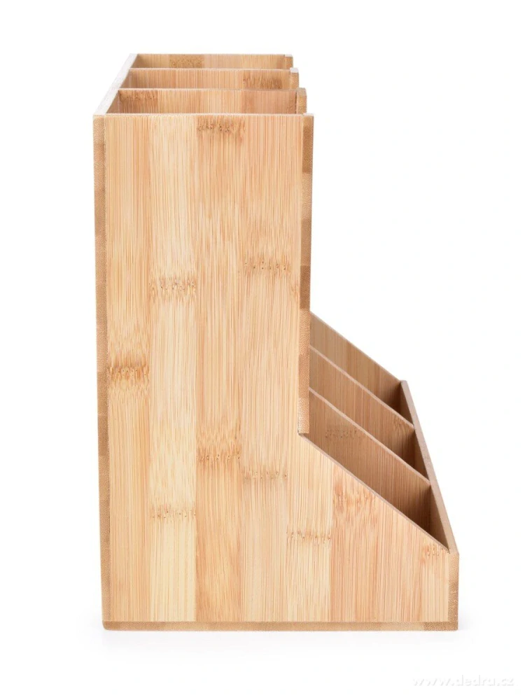 BAMBUSOVÝ ORGANIZÉR do KUCHYNĚ na čaje a kávové kapsle