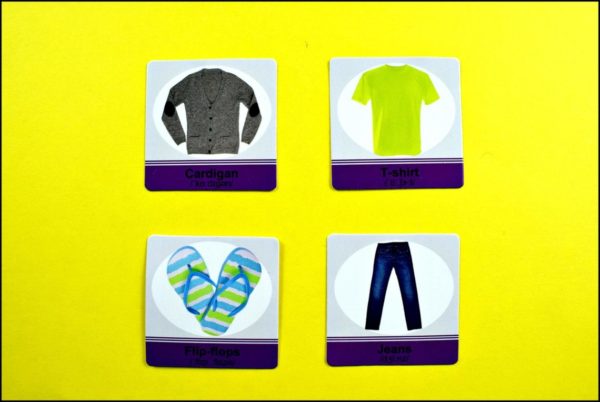 Anglické pexeso OBLEČENÍ - anglická slovíčka hrou