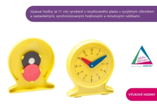 VÝUKOVÉ HODINY pro DĚTI - průměr 11 cm