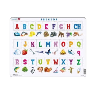 ABECEDA - vzdělávací deskové puzzle 27 dílků
