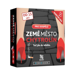 ZEMĚ MĚSTO CHYTROLÍN: PRO DOSPĚLÉ - karetní párty hra se slovy